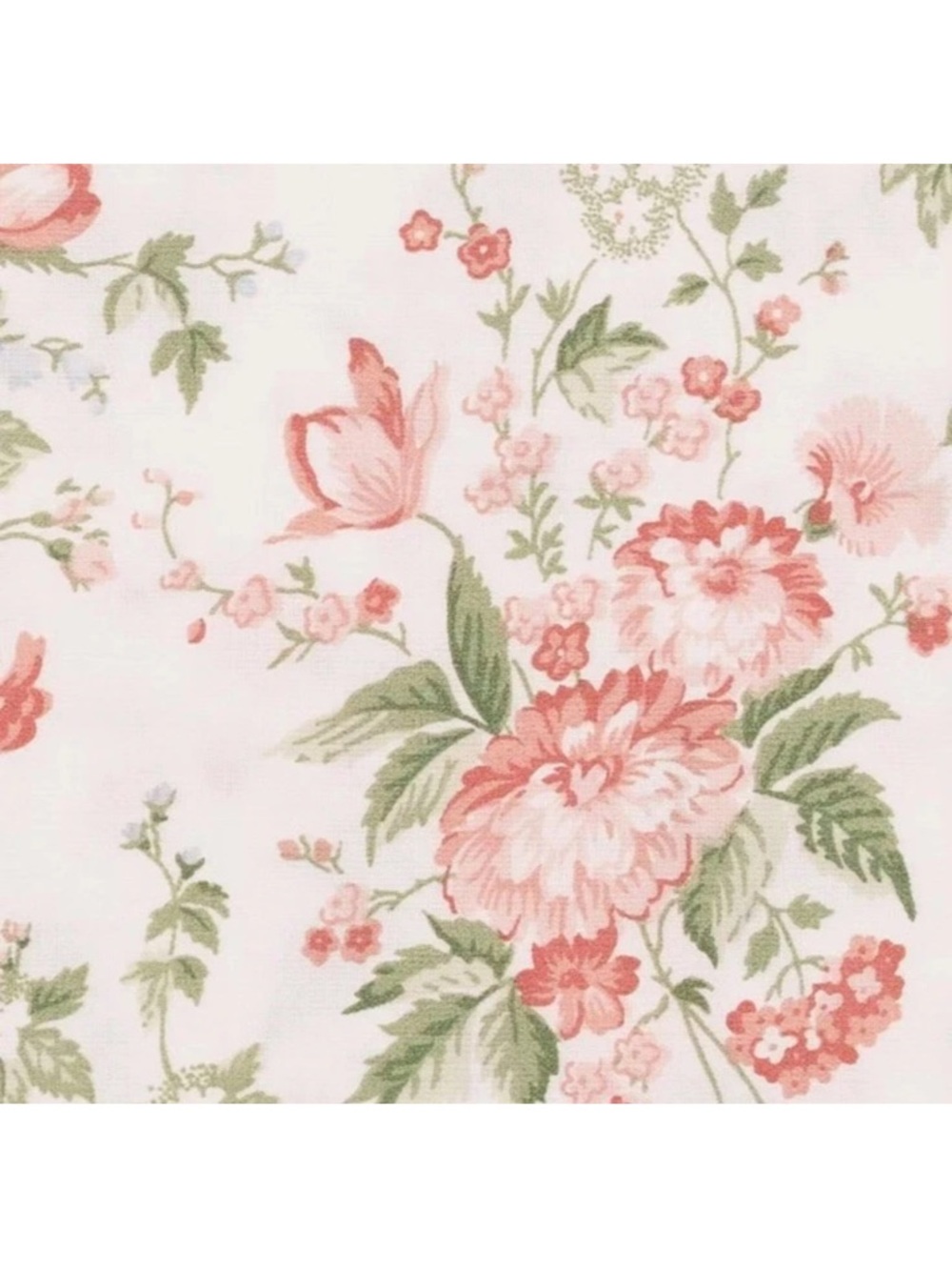 Laura Ashley ~ KING ~ Lilian Floral 4 Pc Sheet Set 100% Cotton Sateen ~ 300TC - Picture 6 of 9